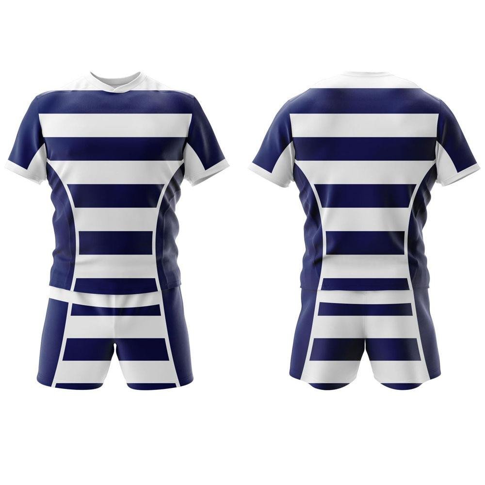 Custom Rugby Uniform Set – Breathable Polyester Teamwear with Logo