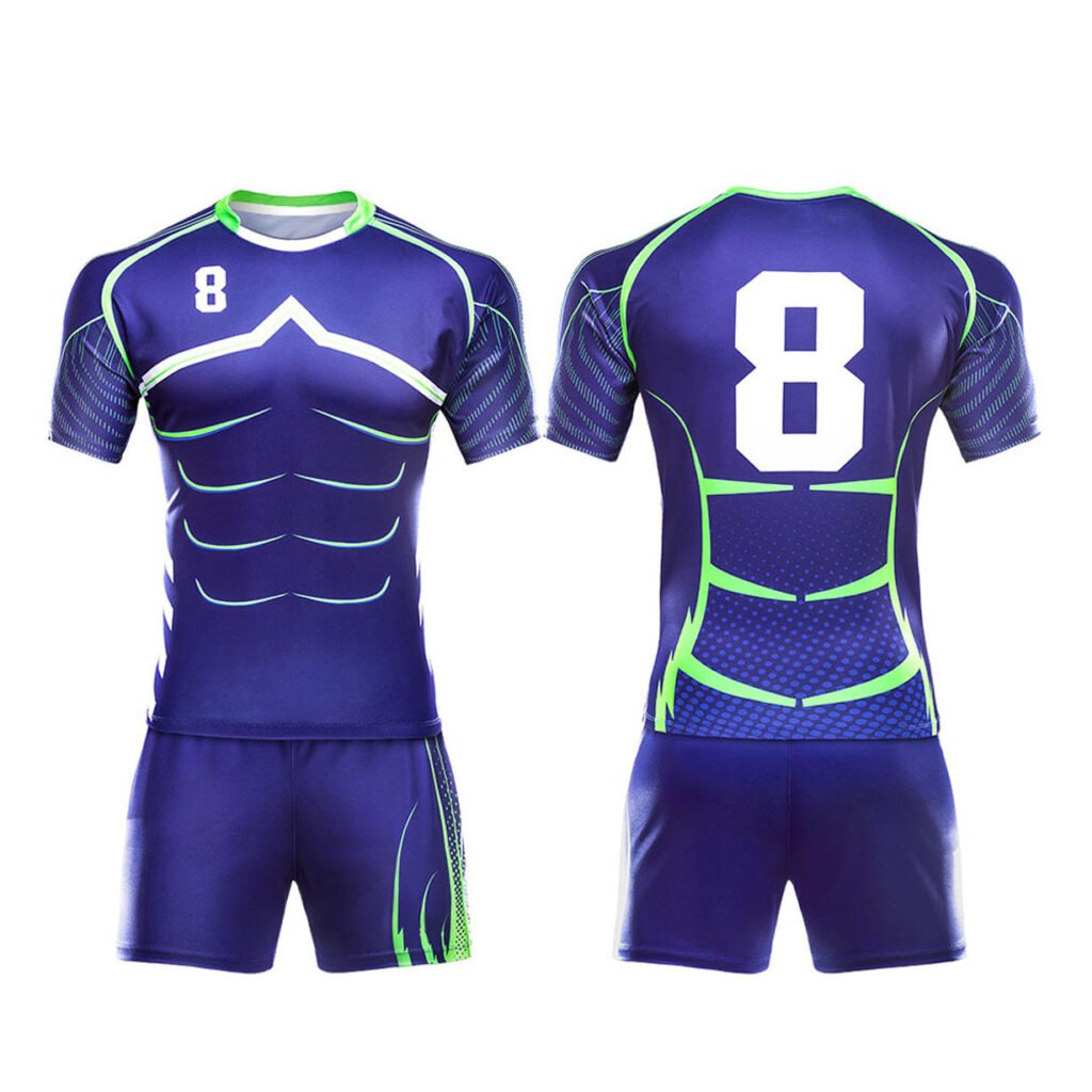 Custom Rugby Uniform Set – Unisex Jersey with Personalized Colors & Design