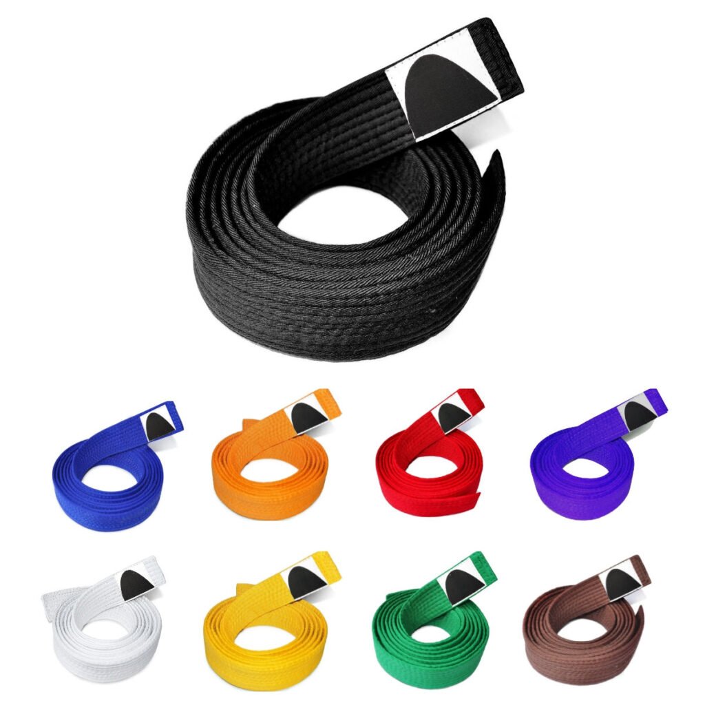 Custom Logo BJJ Belt – 100% Polyester Printed Martial Arts Rank Belt